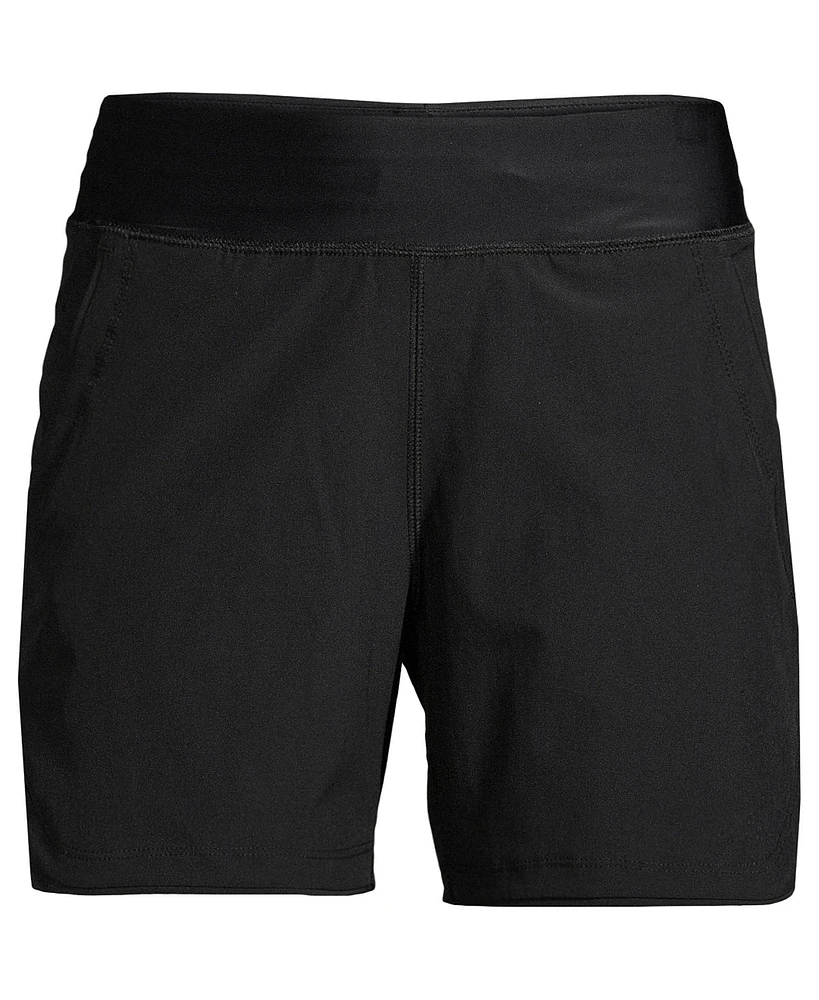 Lands' End Women's 5" Quick Dry Swim Shorts with Panty