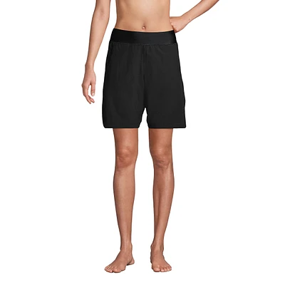 Lands' End Women's 9" Quick Dry Modest Swim Shorts with Panty