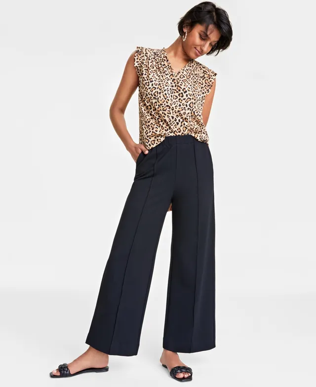 On 34th Women's Wide-Leg Sweatpants, Created for Macy's