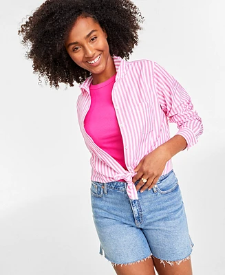 On 34th Women's Collared Button-Down Shirt, Created for Macy's