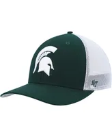 Men's '47 Brand Green, White Michigan State Spartans Basic Two-Tone Trophy Flex Hat