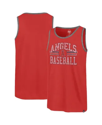 Men's '47 Brand Red Los Angeles Angels Winger Franklin Tank Top