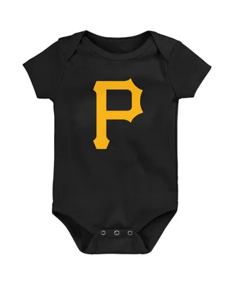 Newborn and Infant Boys Girls Black Pittsburgh Pirates Primary Team Logo Bodysuit