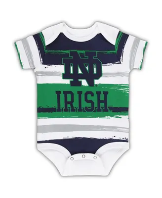 Newborn and Infant Boys and Girls White Notre Dame Fighting Irish Team Favorite Bodysuit