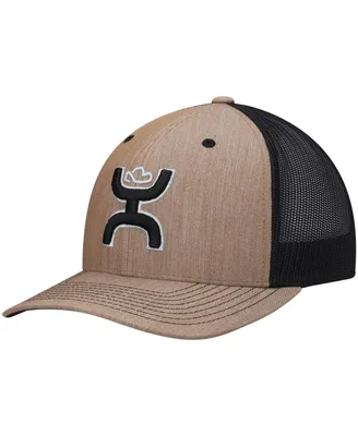 Men's Hooey Tan, Black Sterling Trucker Snapback Hat