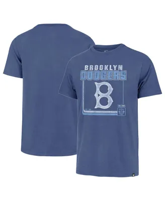 Men's '47 Brand Royal Brooklyn Dodgers Borderline Franklin T-shirt