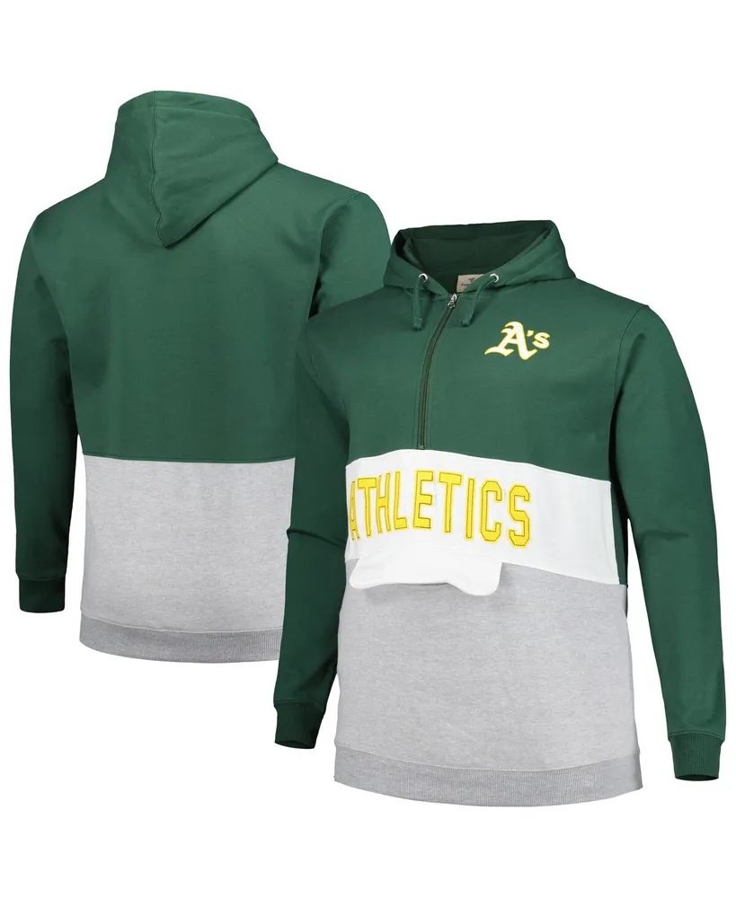 Starter Men's Green, Gold-Tone Green Bay Packers Playoffs Color Block Full-Zip Hoodie - Green, Gold-Tone