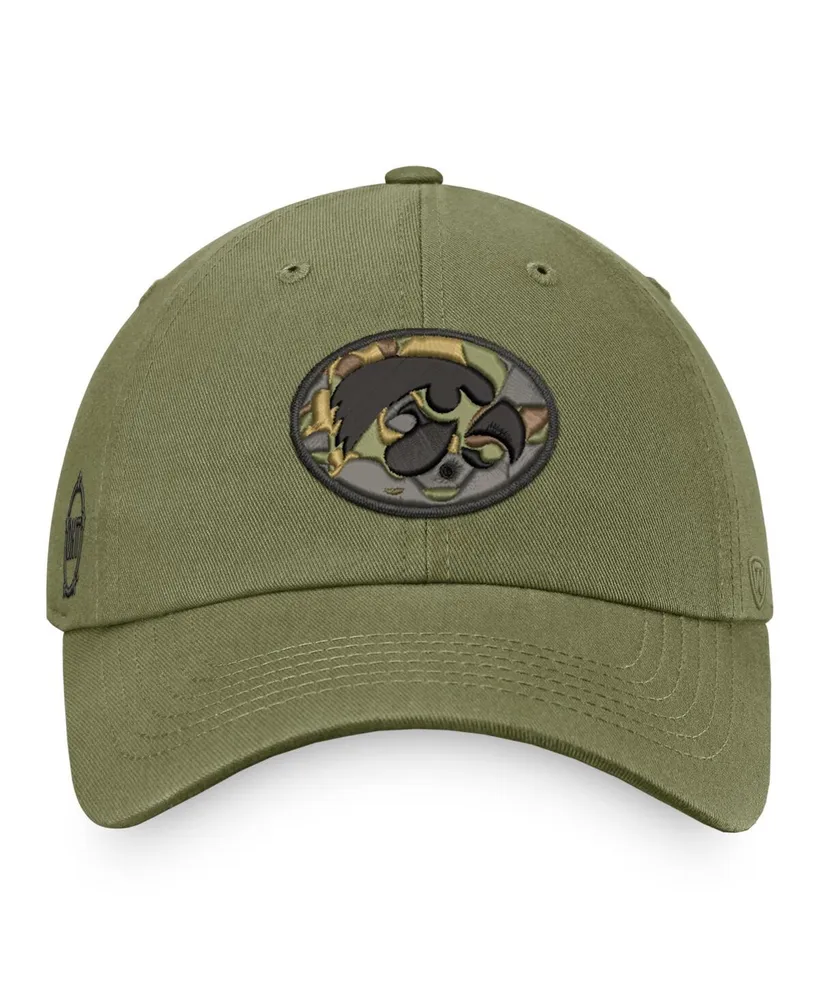 Men's Top of the World Olive Iowa Hawkeyes Oht Military-Inspired Appreciation Unit Adjustable Hat