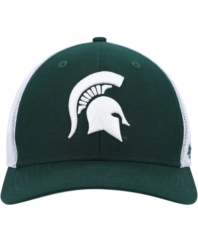 Men's '47 Brand Green, White Michigan State Spartans Basic Two-Tone Trophy Flex Hat