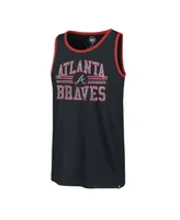 Men's '47 Brand Navy Atlanta Braves Winger Franklin Tank Top