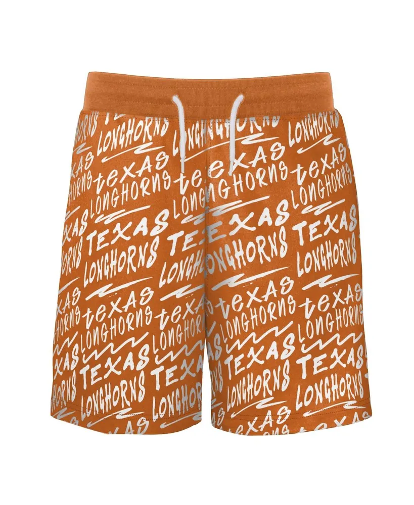 Big Boys and Girls Texas Orange Longhorns Super Shorts