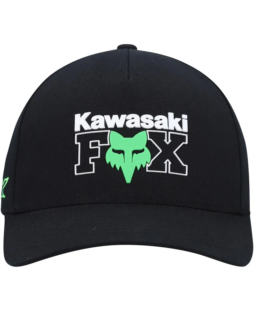 Men's Fox Black Kawasaki Flex Hat