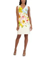 Donna Ricco Women's Floral-Print Sheath Dress