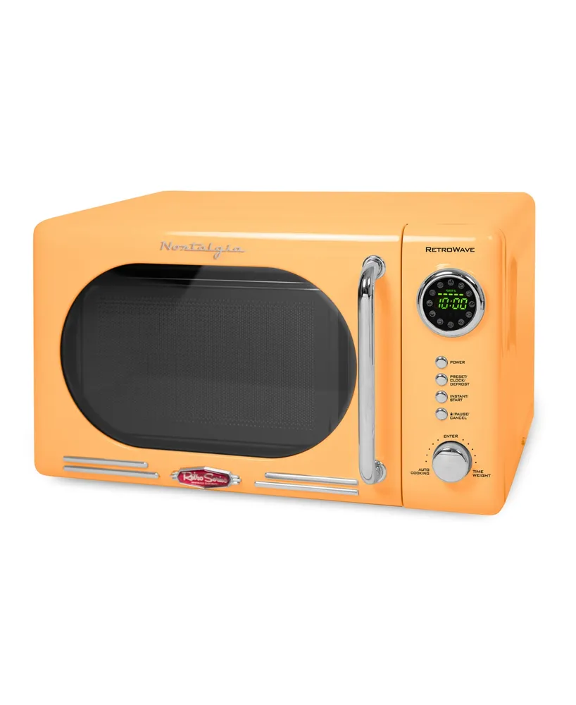 Nostalgia Retro 0.7 Cubic Foot 700 Watt Countertop Microwave Oven