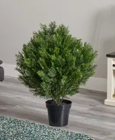 Nearly Natural 3' Cedar Indoor/Outdoor Artificial Bush