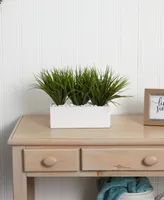 Nearly Natural Vanilla Grass Artificial Plants in Rectangular Planter