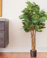 Nearly Natural 4' Fiddle Leaf Fig Artificial Tree