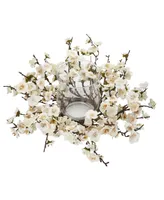 Nearly Natural Plum Blossom Candelabrum