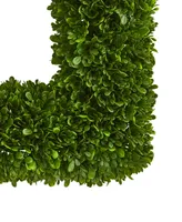 Nearly Natural 17" Tea Leaf Square Wreath