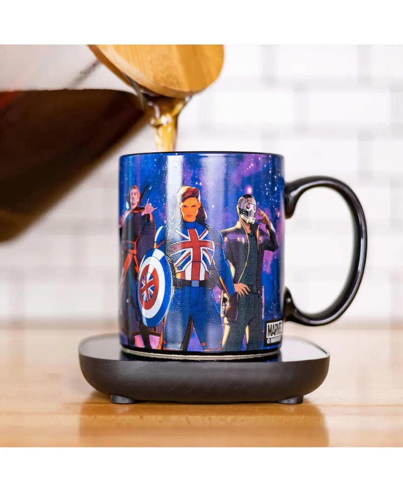 Uncanny Brands Marvel What If? Mug Warmer with Mug – Keeps Your Favorite Beverage Warm - Auto Shut On/Off