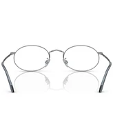 Giorgio Armani Men's Oval Eyeglasses, Ar 131VM 52 - Matte Silver