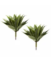 Nearly Natural 2-Pc. 17" Agave Succulent Artificial Plant Set