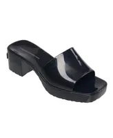 French Connection Women's Almira Slip On Open Toe Heel Sandal