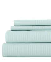 ienjoy Home Expressed Embossed Striped -Pc. Sheet Set