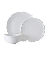 Mikasa Abigail Bone China 12 Piece Dinnerware Set, Service for 4