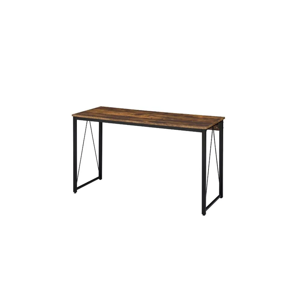 Macie Wood Desk  White oak desk, Oak desk, Light wood desk