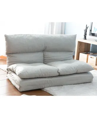 Simplie Fun Fabric Folding Chaise Lounge Floor Sofa