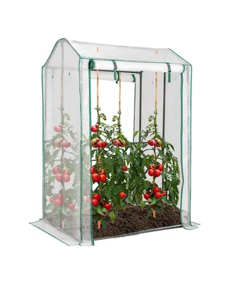 39'' x 32'' x 59'' Walk-in Garden Greenhouse Warm House for Plant Growing