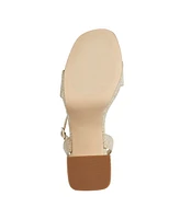 Marc Fisher Women's Sadel Block Heel Ankle Strap Dress Sandals