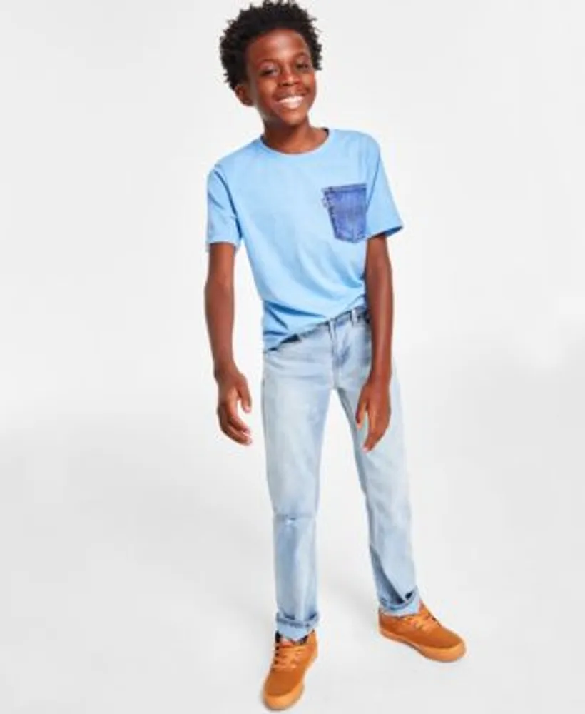 Levis Big Boys Short Sleeve Graphic T Shirt 511 Slim Fit Eco Performance Jeans