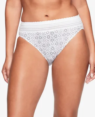 Warners No Pinching Problems Dig-Free Comfort Waist with Lace Microfiber Hi-Cut 5109