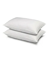 Ella Jayne 100% Cotton Dobby-Box Shell Firm Density Side/Back Sleeper Down Alternative Pillow, Standard