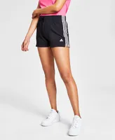 adidas Women's Pacer 3-Stripes Knit Shorts