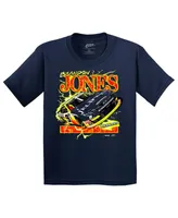 Big Boys and Girls Jr Motorsports Official Team Apparel Navy Brandon Jones Car T-shirt