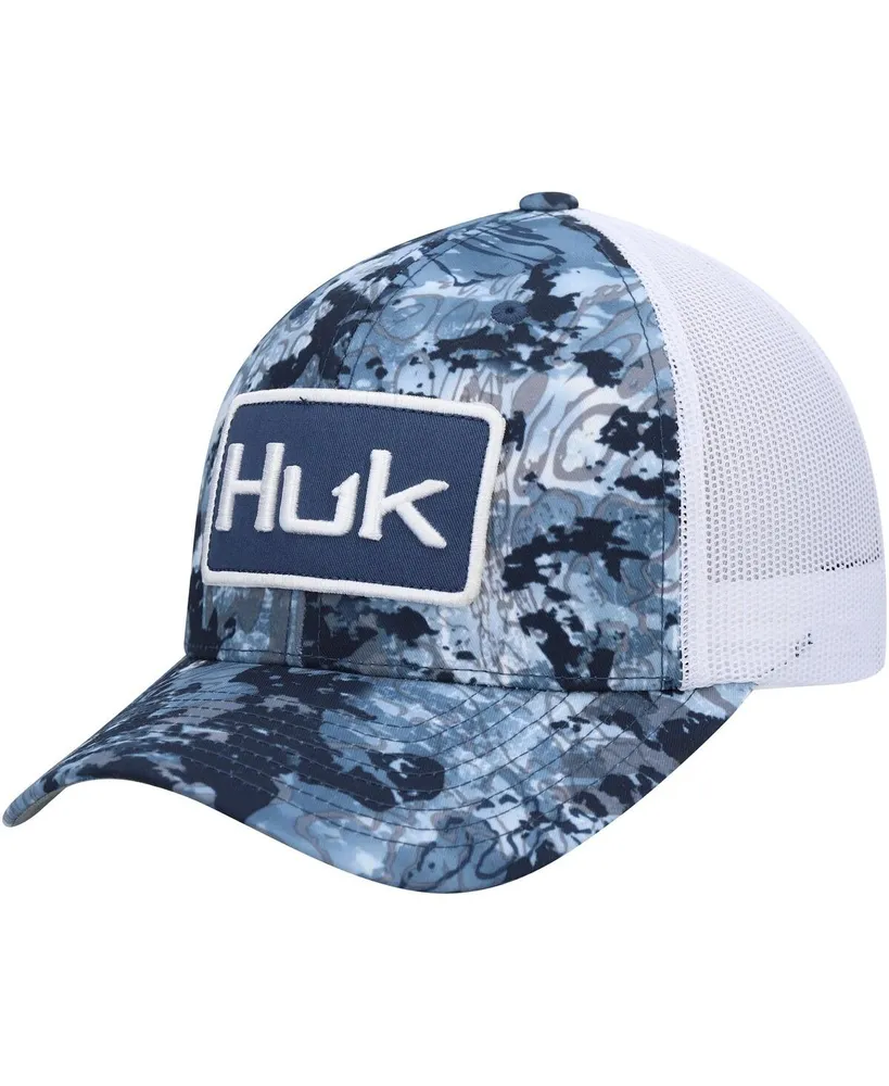 Men's Huk Blue Tide Change Trucker Snapback Hat