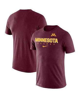 Men's Nike Maroon Minnesota Golden Gophers Team Hockey Legend Performance T-shirt