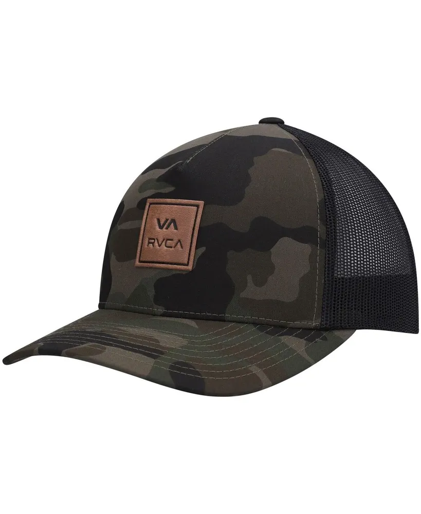 Men's Rvca Camo Va All The Way Trucker Snapback Hat
