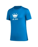 Women's adidas Blue Charlotte Fc Aeroready Club Icon T-shirt