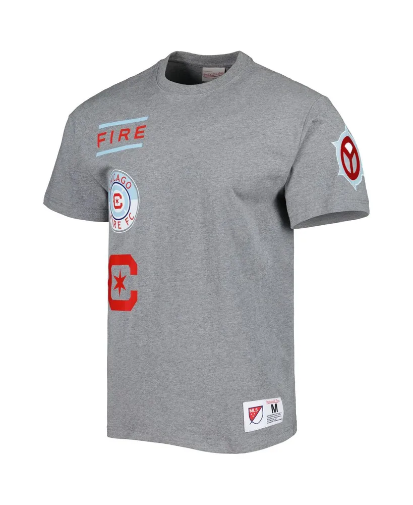 Men's Mitchell & Ness Gray Chicago Fire City T-shirt