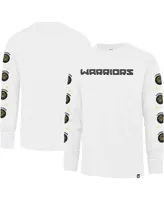 Men's '47 Brand White Golden State Warriors City Edition Downtown Franklin Long Sleeve T-shirt