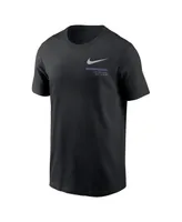 Men's Nike Black Colorado Rockies Over the Shoulder T-shirt