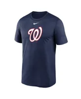 Men's Nike Navy Washington Nationals Big and Tall Logo Legend Performance T-shirt