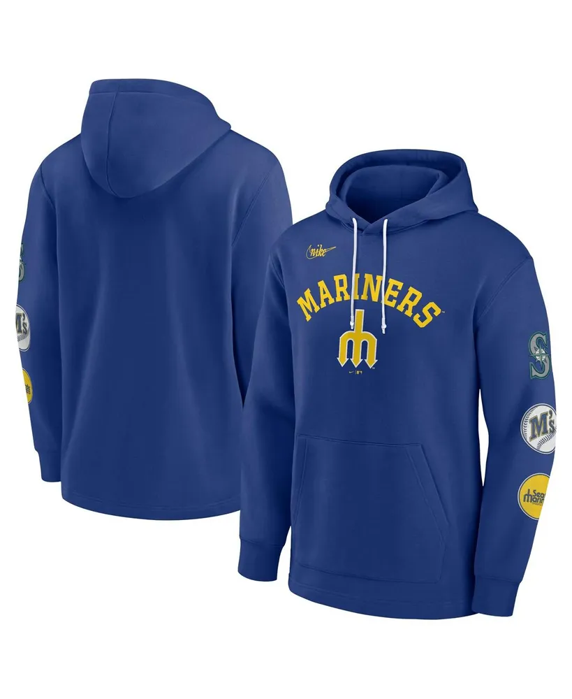 Nike Men's New York Mets Royal Cooperstown Collection Rewind Hoodie