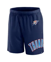 Men's Fanatics Navy Oklahoma City Thunder Free Throw Mesh Shorts