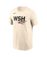 Men's Nike Cream Washington Nationals City Connect Wordmark T-shirt