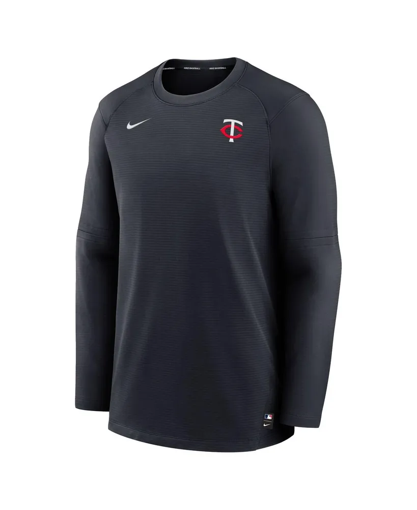 Men's Nike Minnesota Twins Navy Authentic Collection Logo Performance Long Sleeve T-shirt
